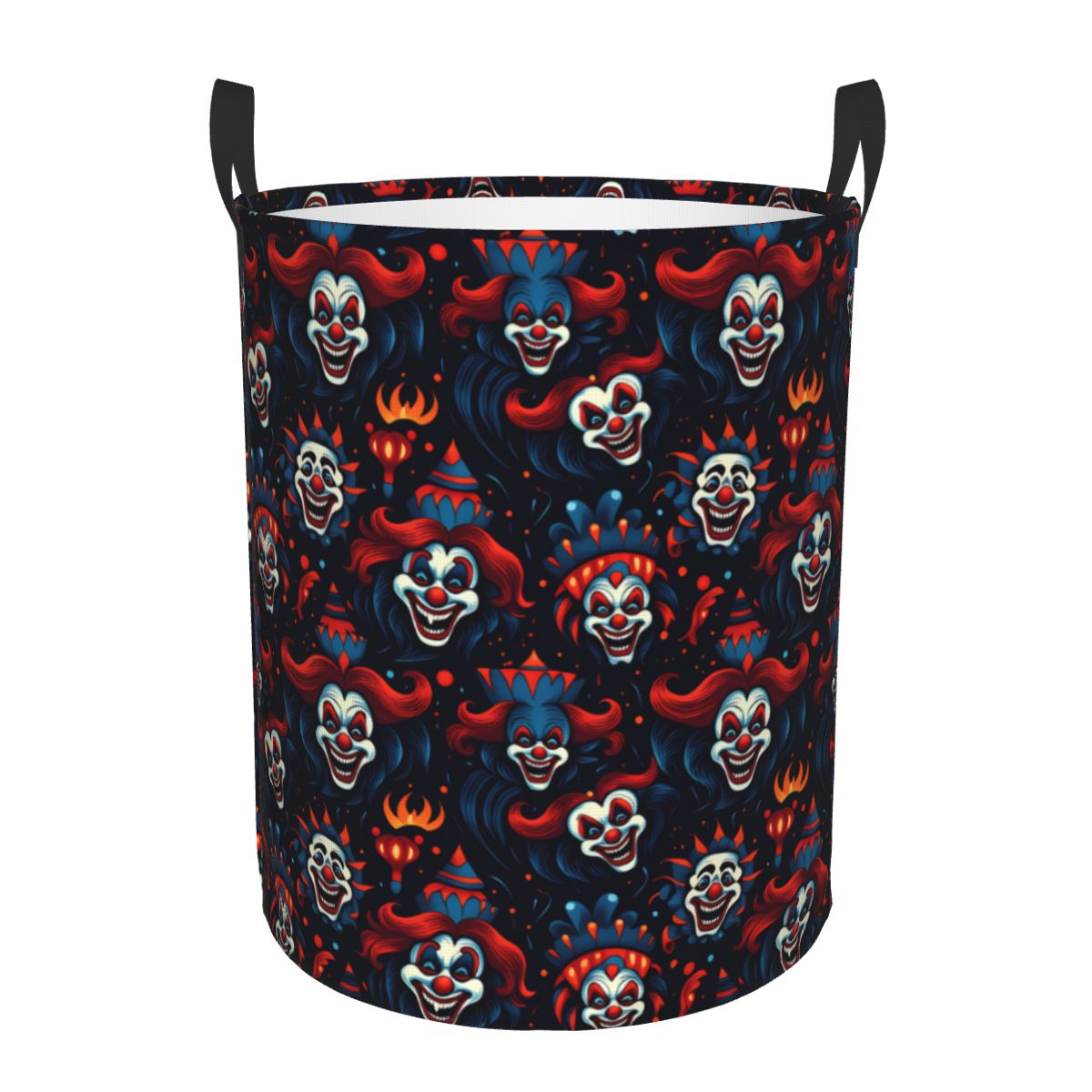 Baby Clothing Basket - Halloween Red Blue Evil Clown Laundry