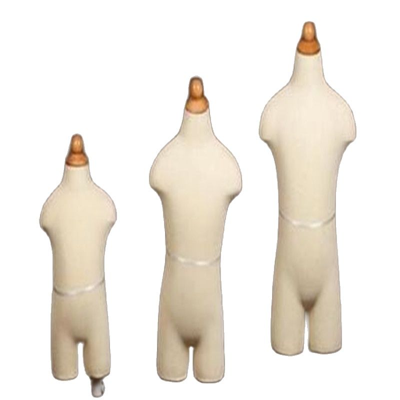 Baby Clothing Display Stand - Children's Fabric Head Cloth Mannequin, Body