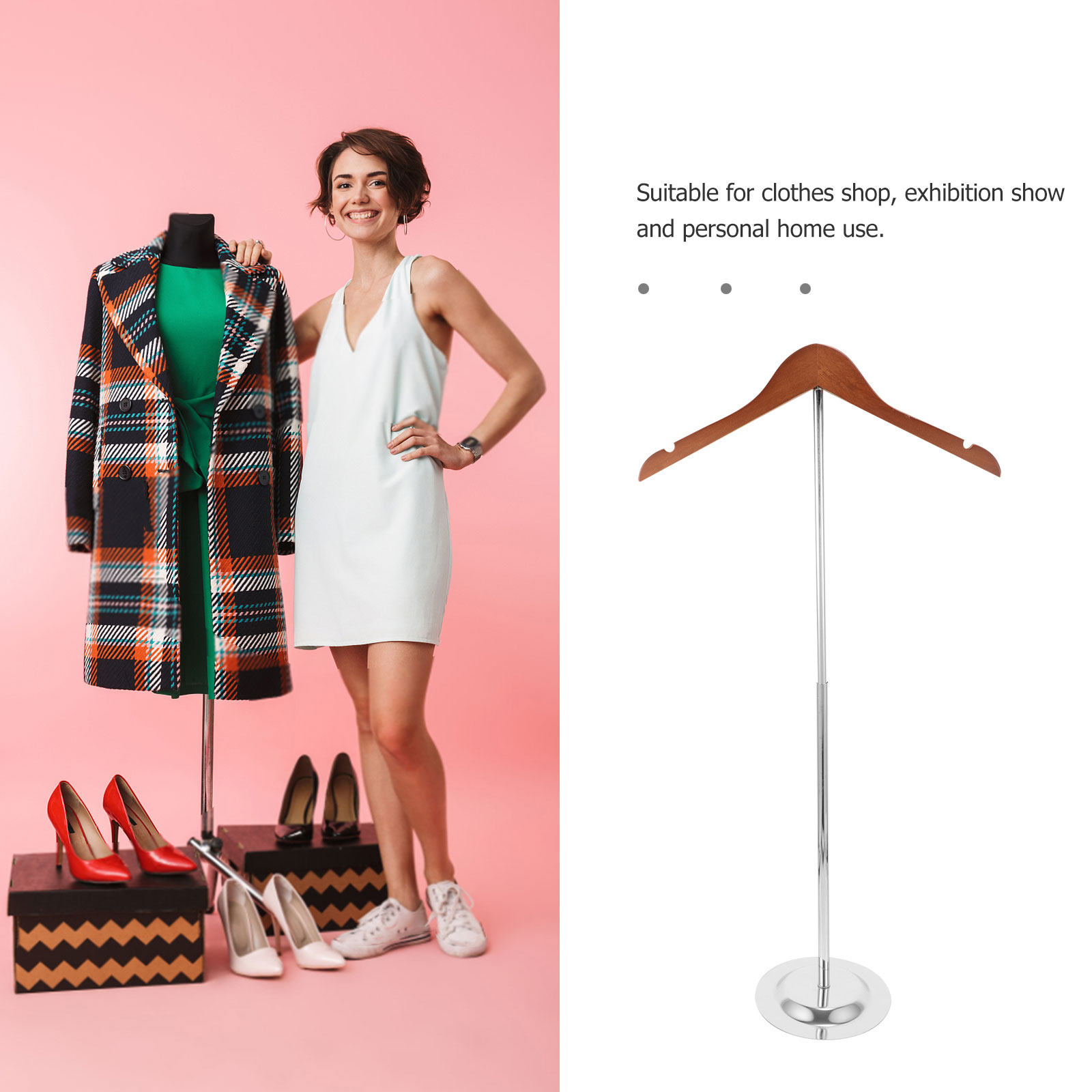 T-Shaped Clothing Display Stan - огляд і ціна Baby Clothing Display Stand