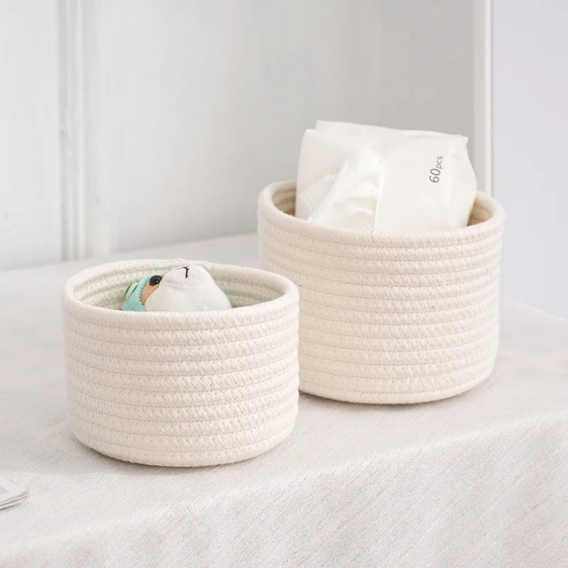 Handmade Woven Cotton Rope Wov - огляд і ціна Baby Clothing Basket