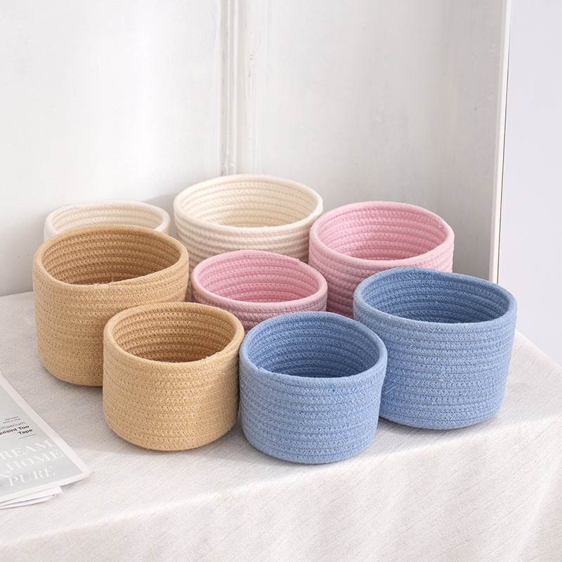 Handmade Woven Cotton Rope Wov - огляд і ціна Baby Clothing Basket
