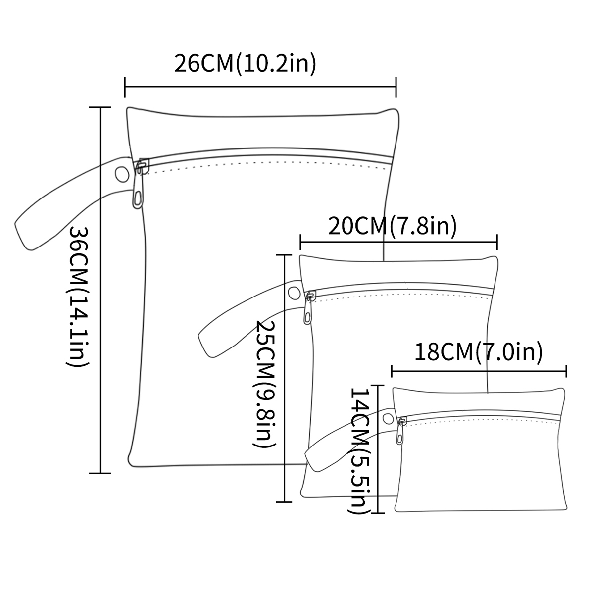 3Pcs/S Different Size Waterpro - огляд і ціна Baby Clothing Kit