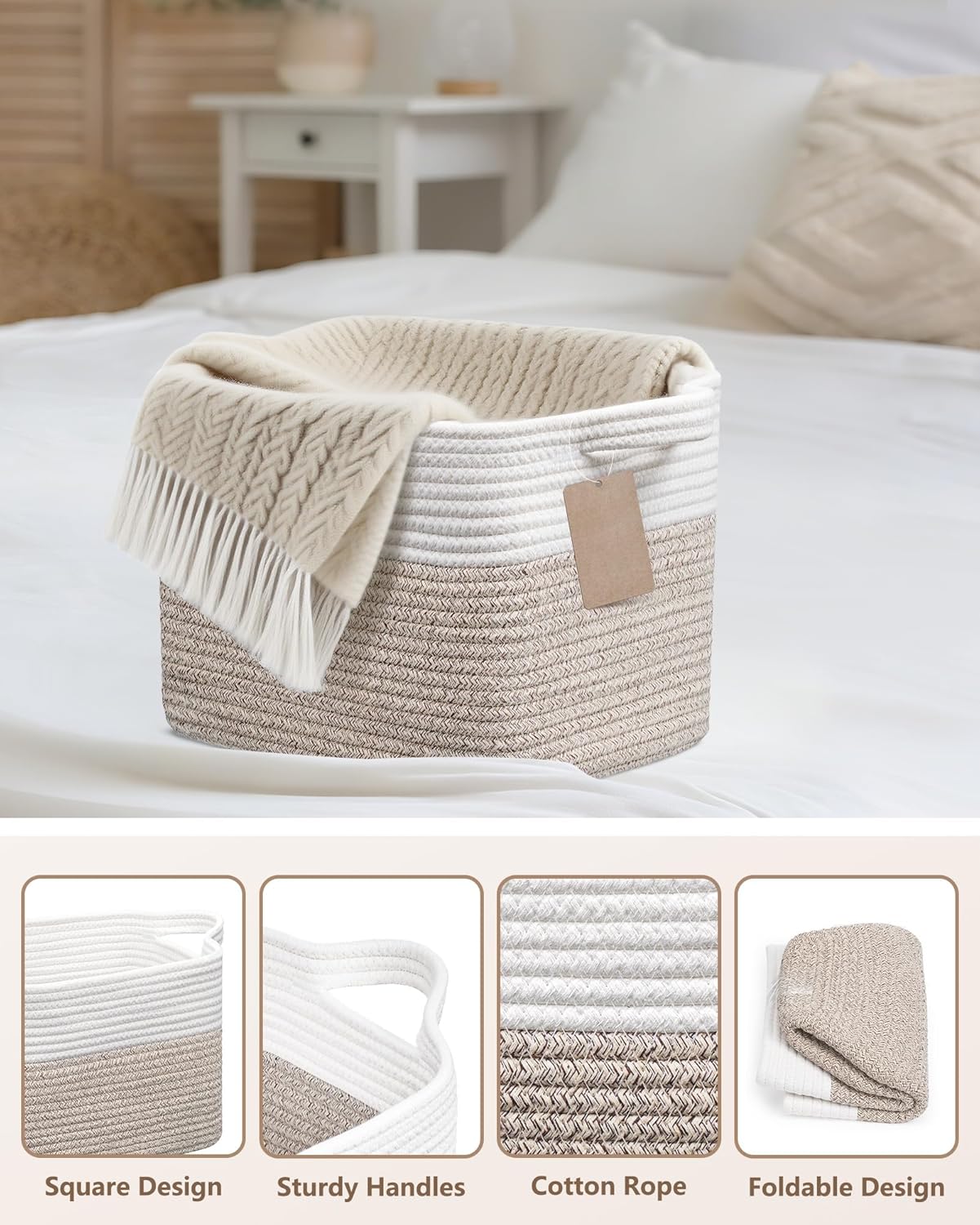 Small Woven Storage Basket, Co - огляд і ціна Baby Clothing Basket