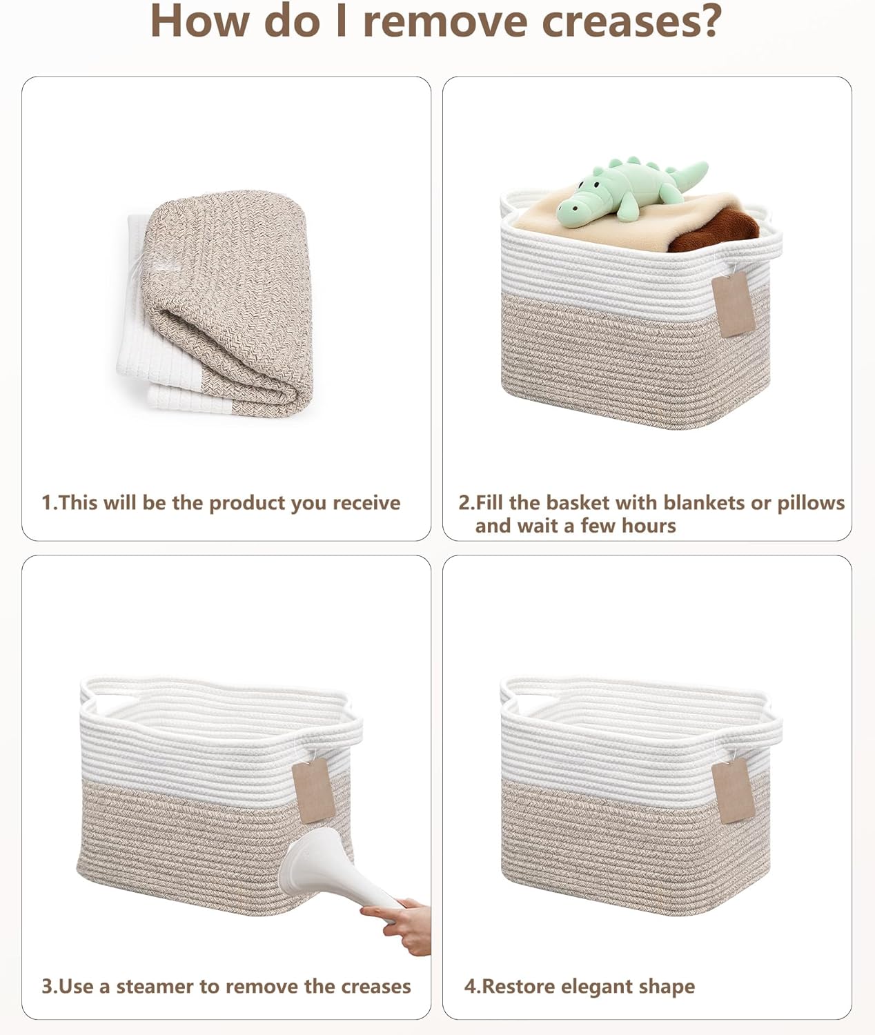 Small Woven Storage Basket, Co - огляд і ціна Baby Clothing Basket