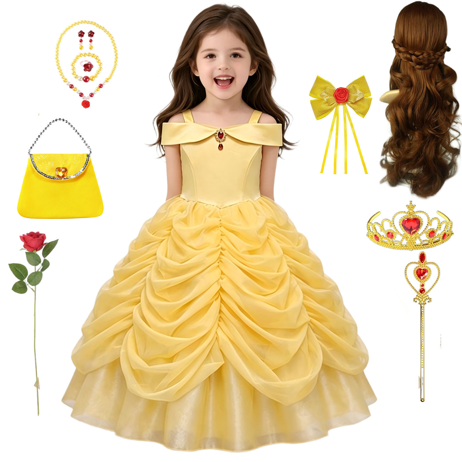 Girls Luxury Yellow Off Should - огляд і ціна Baby Clothing Size