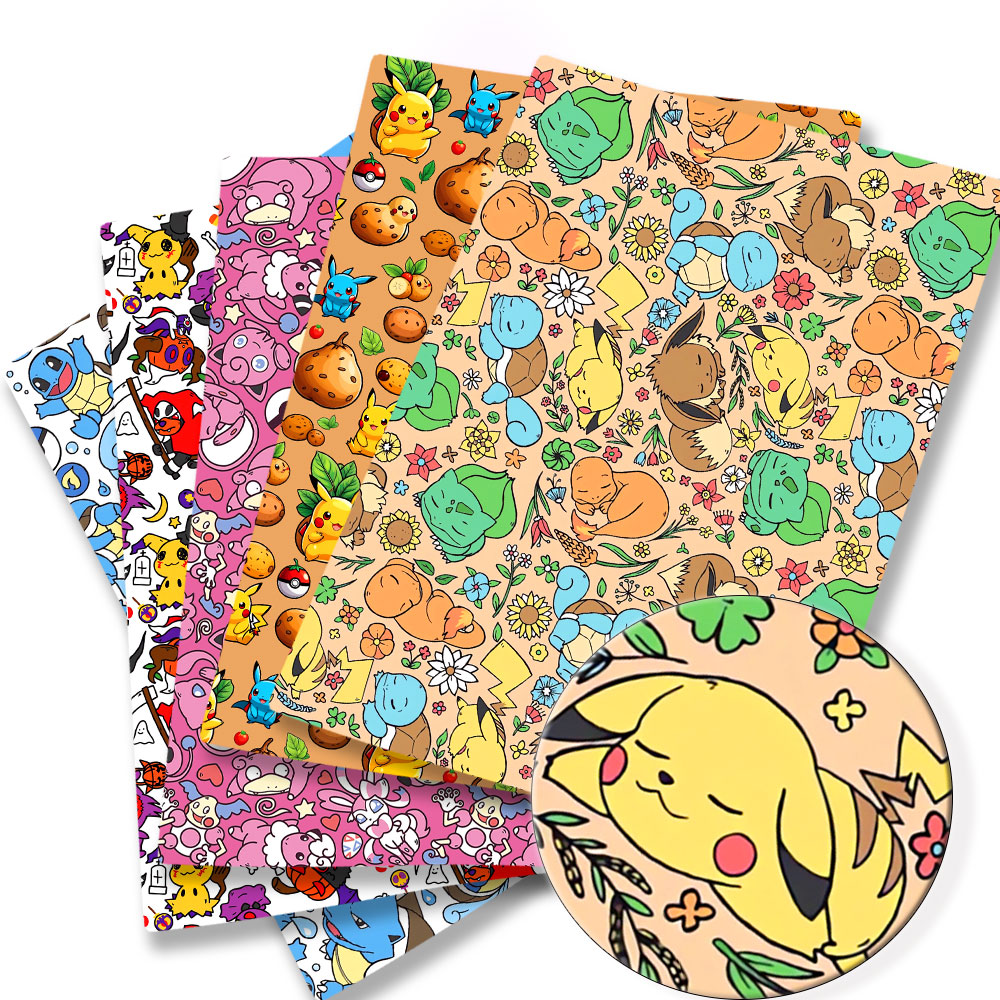 Pokemon Cartoon Fabric140*50cm - огляд і ціна Baby Clothing Sewing